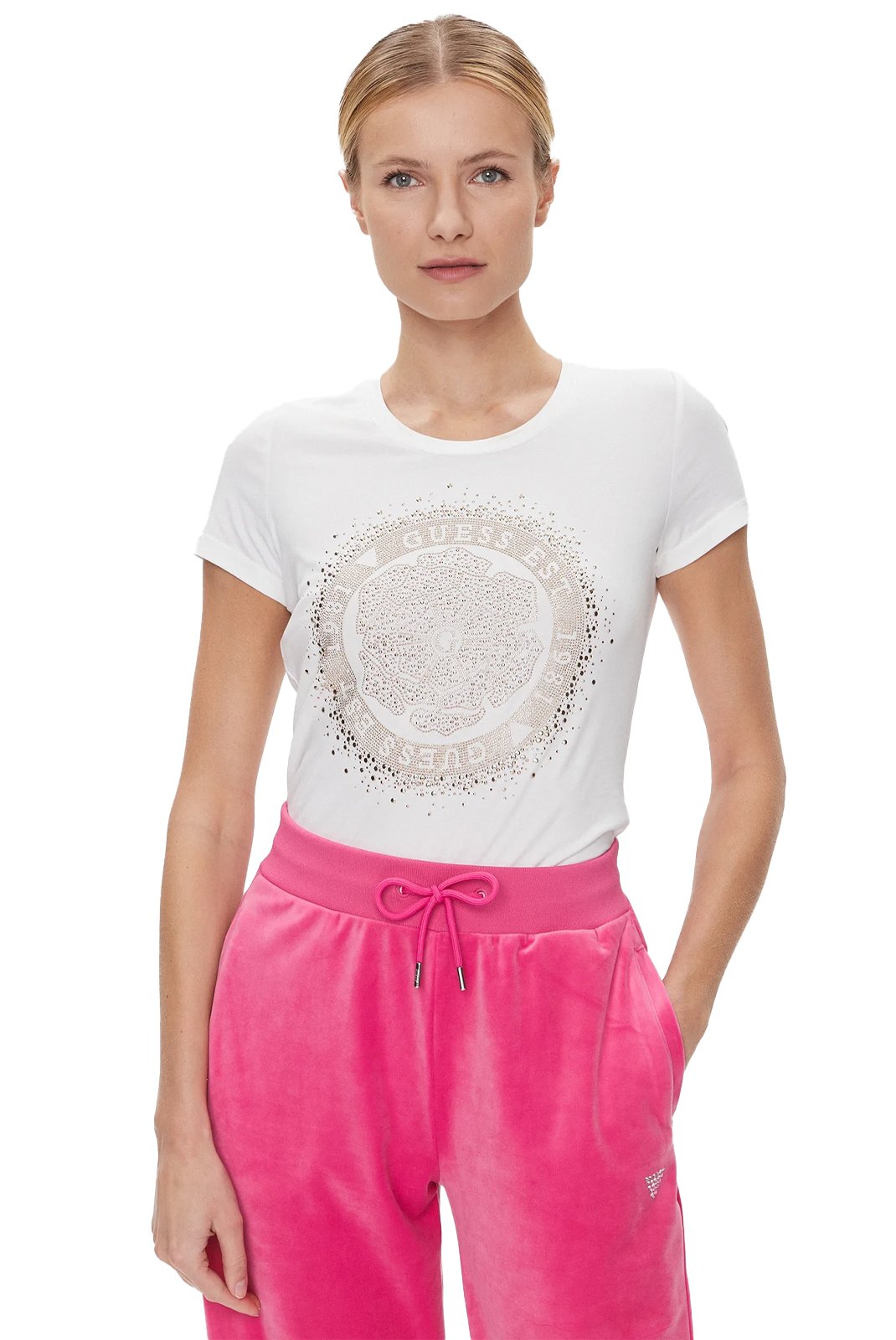 Tee shirt  Guess jeans W4RI47 J1314 G011 Pure White