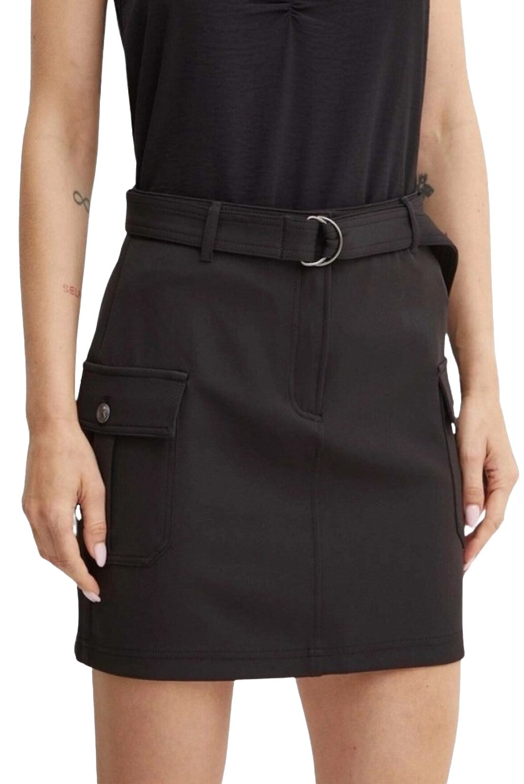 Jupes  Guess jeans W4YD72 WFWX2 JBLK Jet Black A996