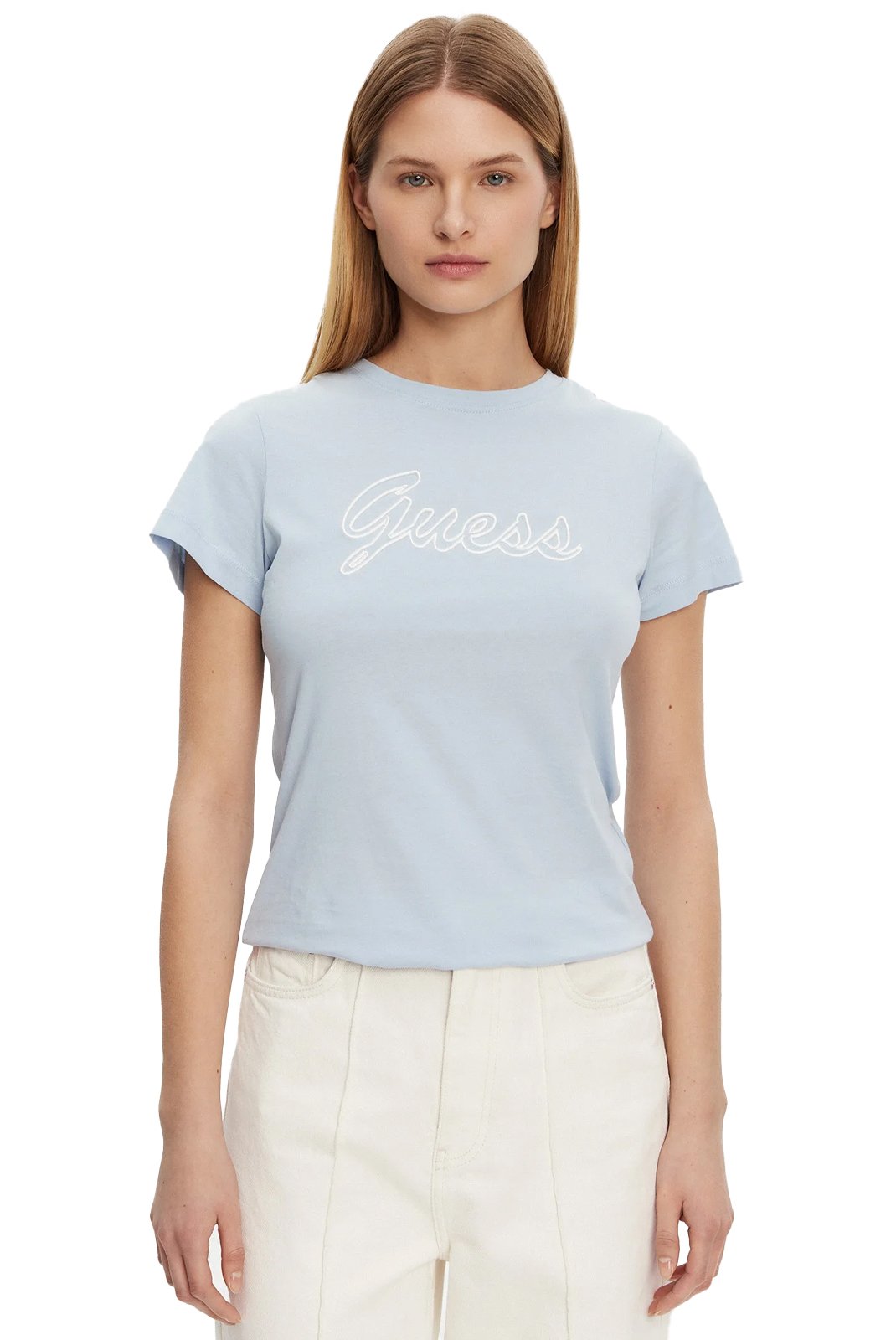 Tee shirt  Guess jeans V5GI02 K9RM1 G7O3 AERIAL BLUE