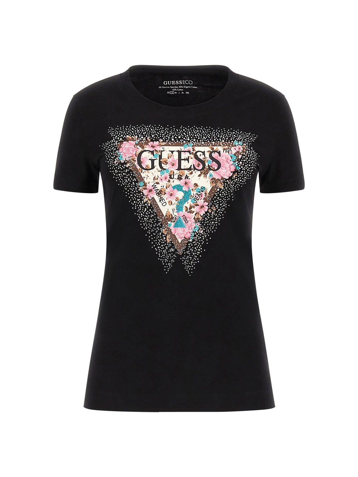 Tee shirt  Guess jeans W4YI26 J1314 JBLK Jet Black A996