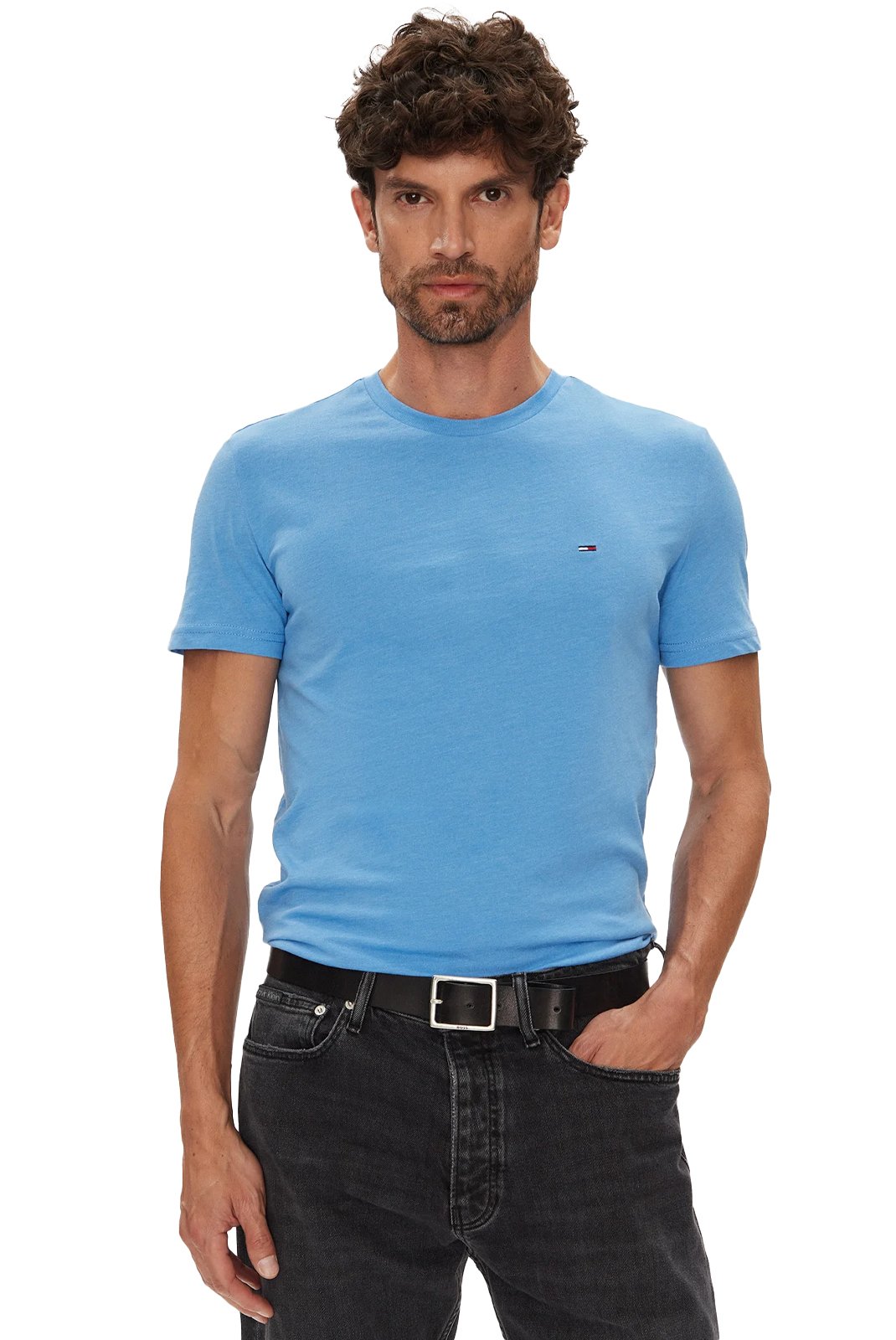T-S manches courtes  Tommy Jeans DM0DM20363 C39 Copenhagen Blue Htr