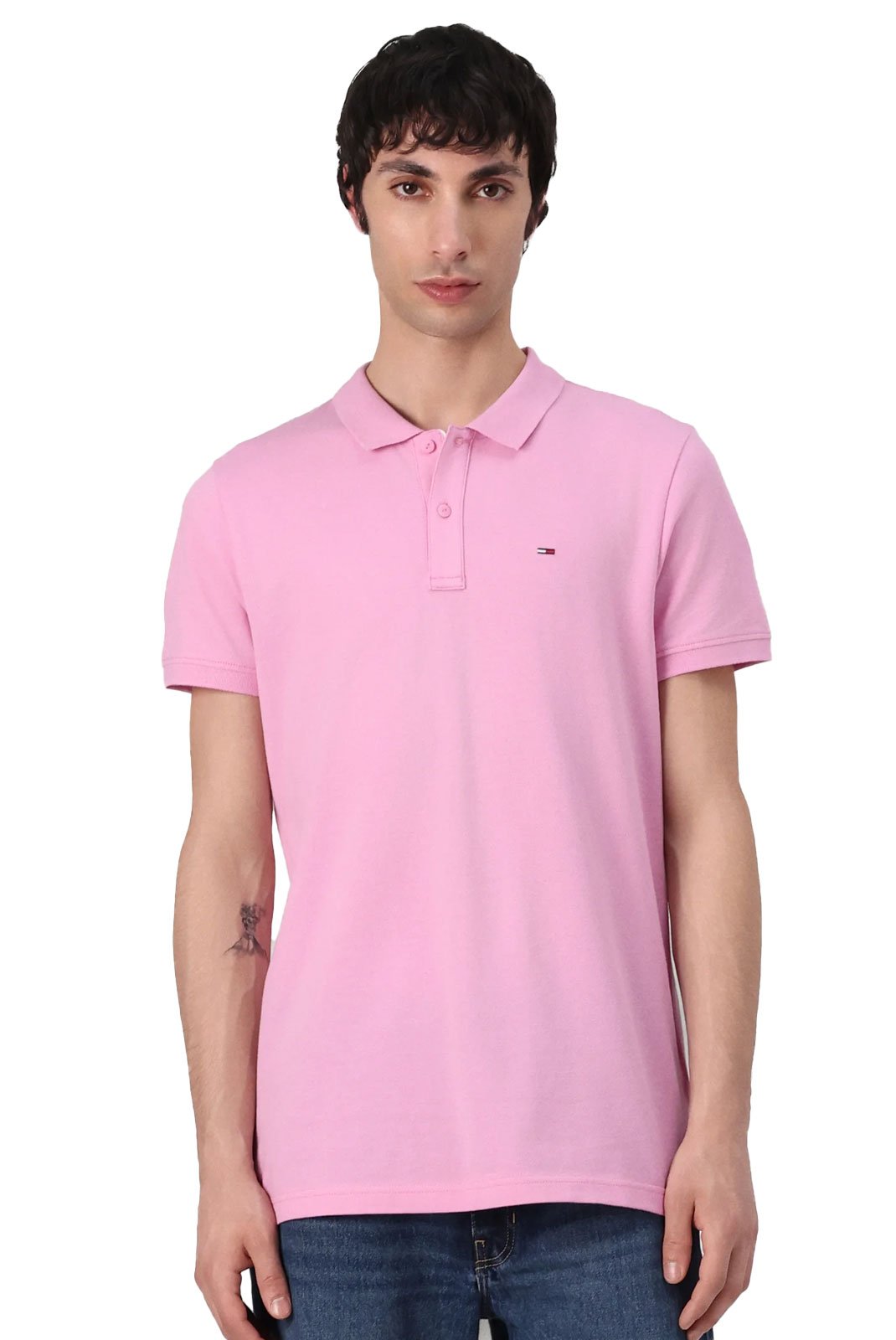 Polos manches courtes  Tommy Jeans DM0DM20676 U06 Carnival Pink