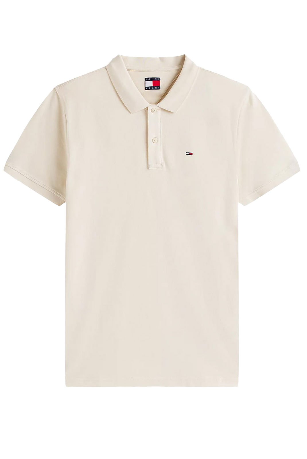 Polos manches courtes  Tommy Jeans DM0DM20676 YBL Ecru