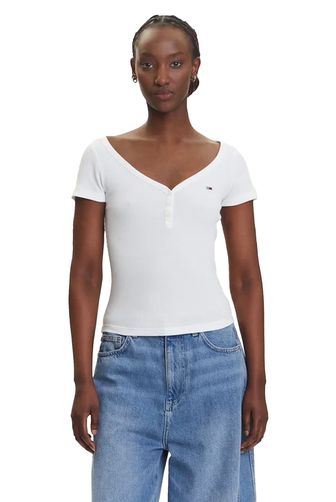 Tee shirt  Tommy Jeans DW0DW20902 YBL Ecru