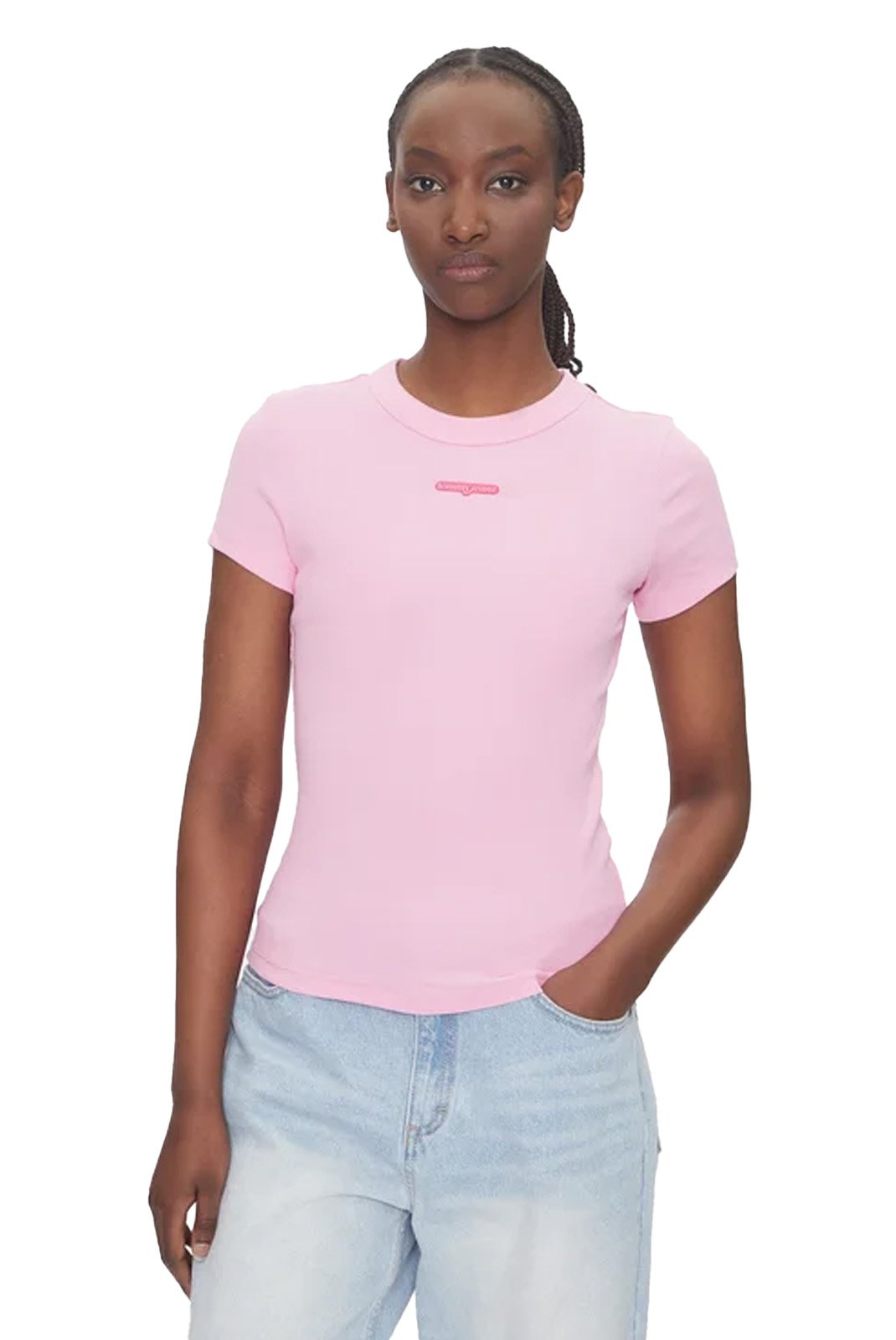 Tee shirt  Tommy Jeans DW0DW21402 U06 Carnival Pink