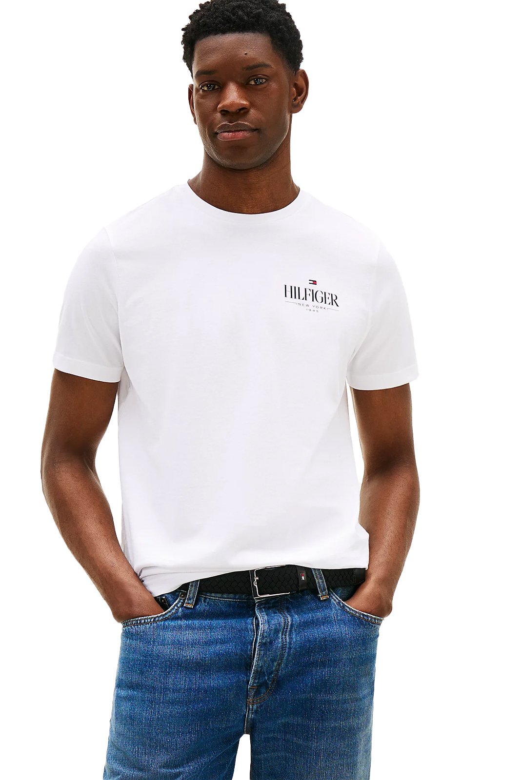 T-S manches courtes  Tommy Hilfiger MW0MW39355 YBR White