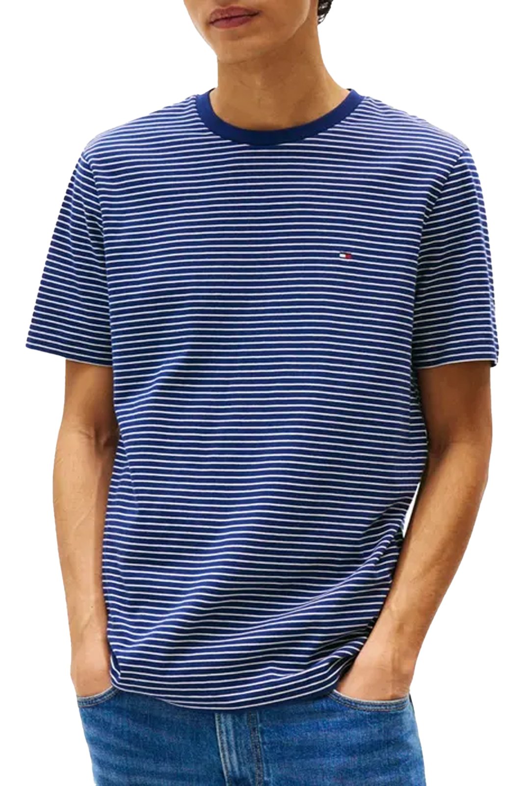 T-S manches courtes  Tommy Hilfiger MW0MW39995 0A5 Preppy Navy/Ivory Petal