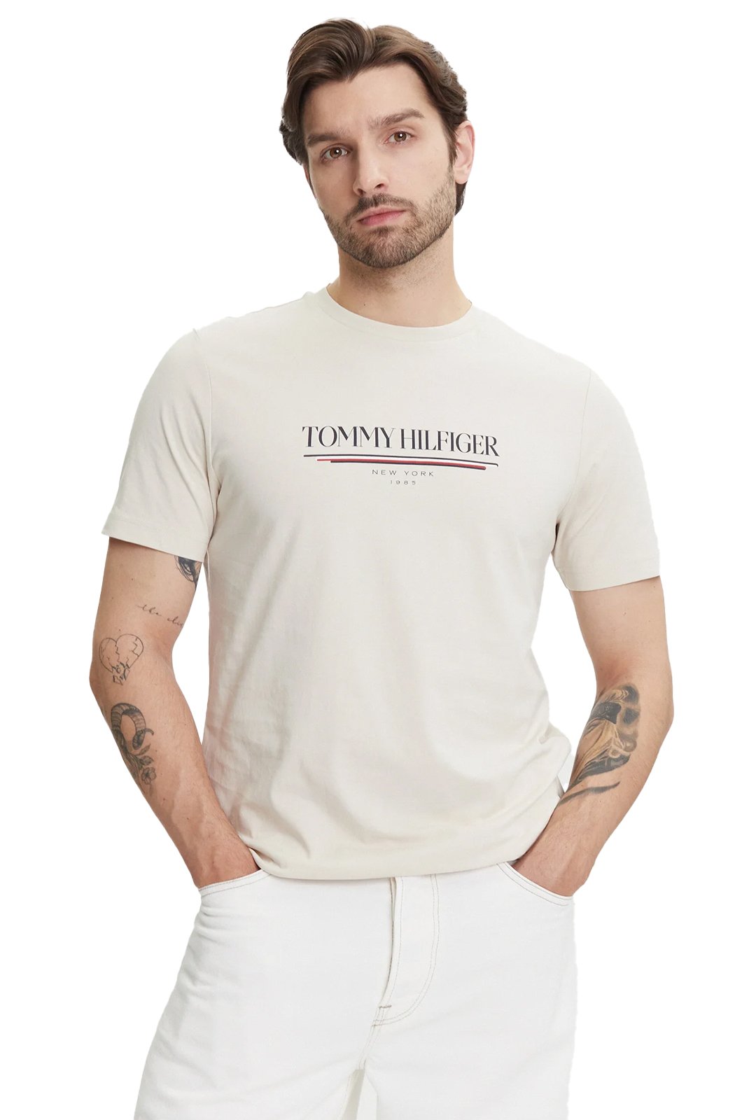 T-S manches courtes  Tommy Hilfiger MW0MW40324 ACG Newsprint