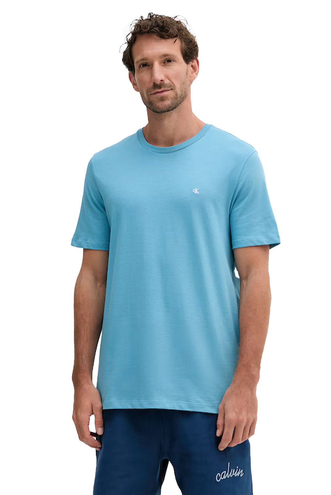 T-S manches courtes  Calvin klein LV040HM265 VF5 Blue Steam