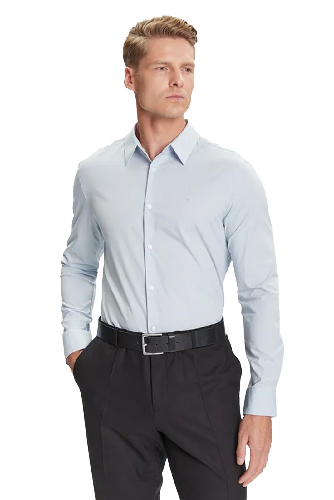 Chemises manches longues  Calvin klein LV04LB145G 24Q Niagara Mist