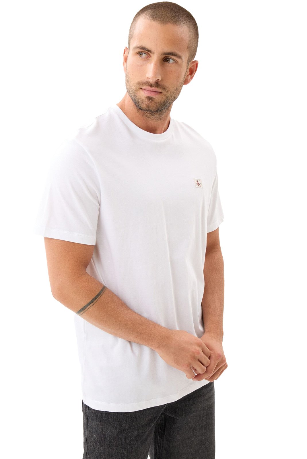 T-S manches courtes  Calvin klein LV04RC272G YAF Bright White