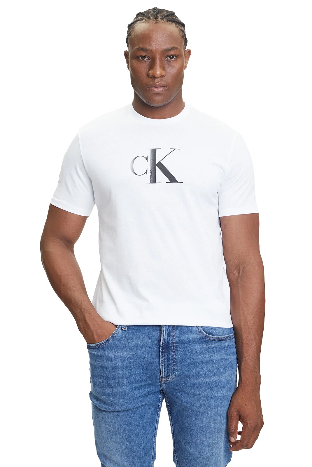 T-S manches courtes  Calvin klein LV04RC857G YAA Brilliant White