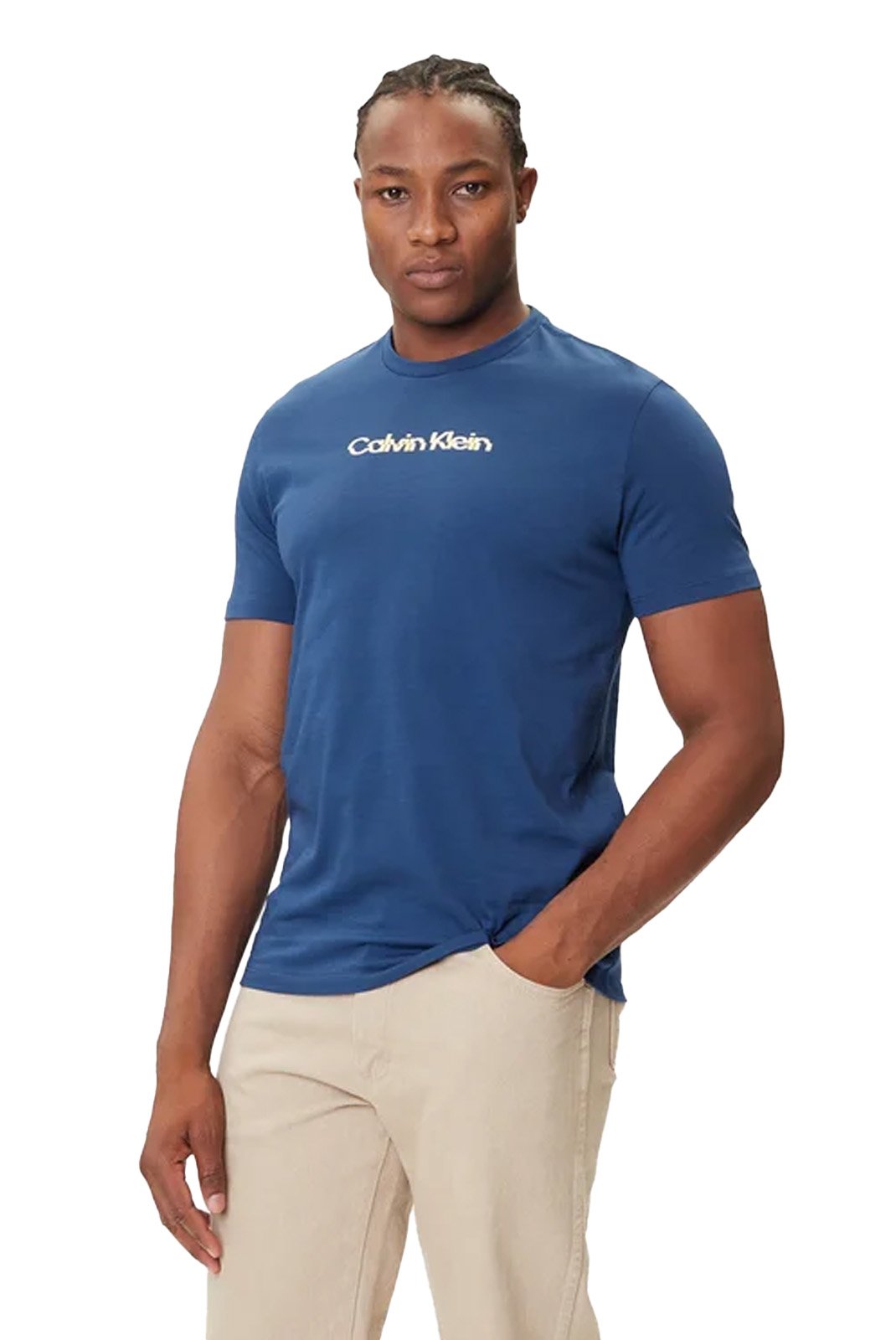 T-S manches courtes  Calvin klein LV04RC858G C3I Blue Jean