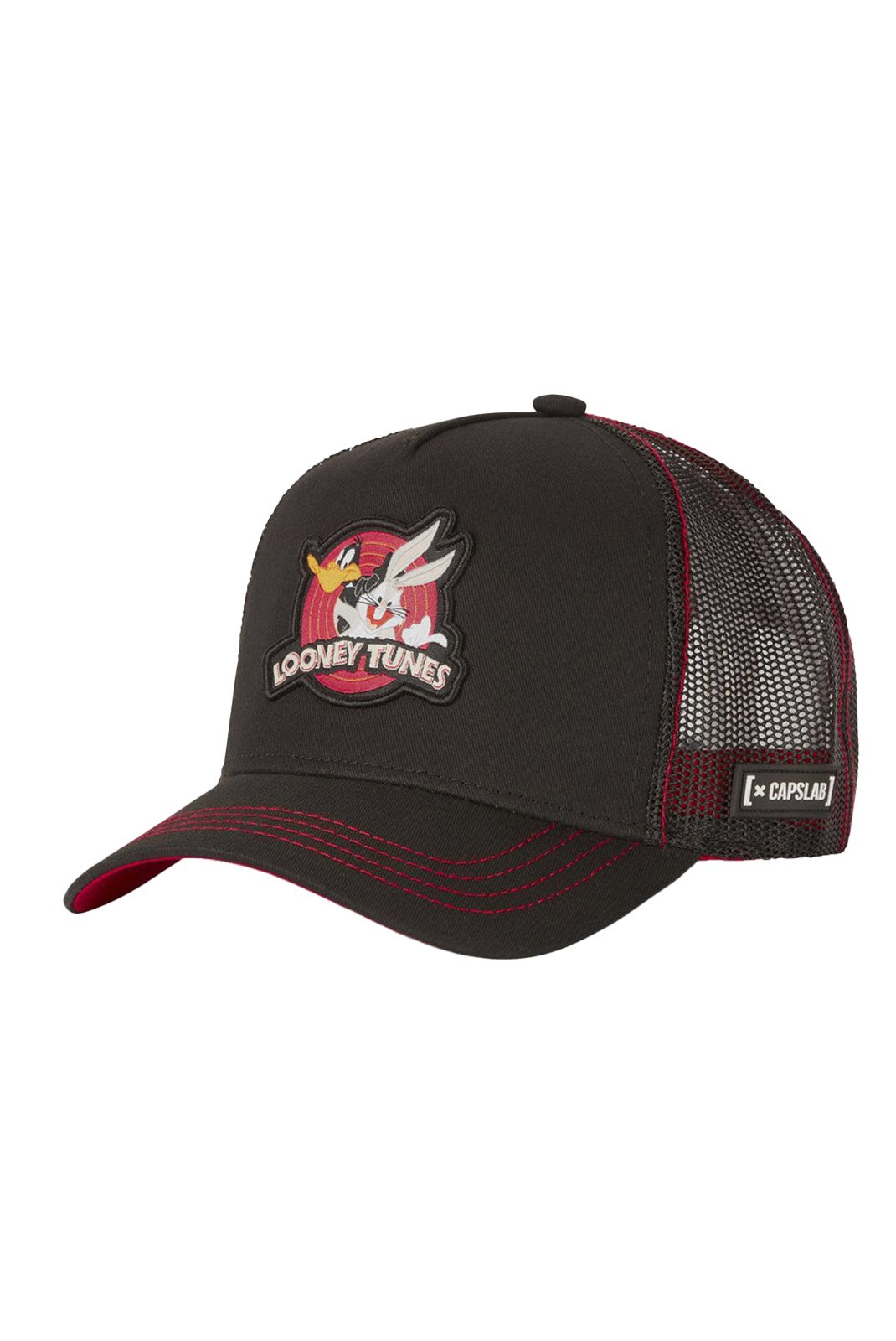 Casquettes  Capslab CL_LOO7_1_CAS_LO1__Noir_Rouge_Gris  Noir/Rouge/Gris