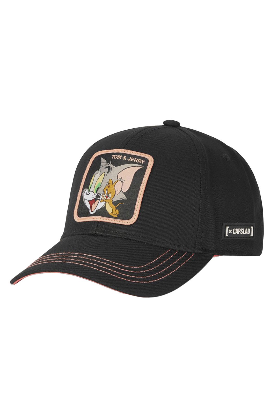 Casquettes  Capslab CL_TAJ1_1_CASB_TJ3__Noir_Rose_Gris Noir/Rose/Gris