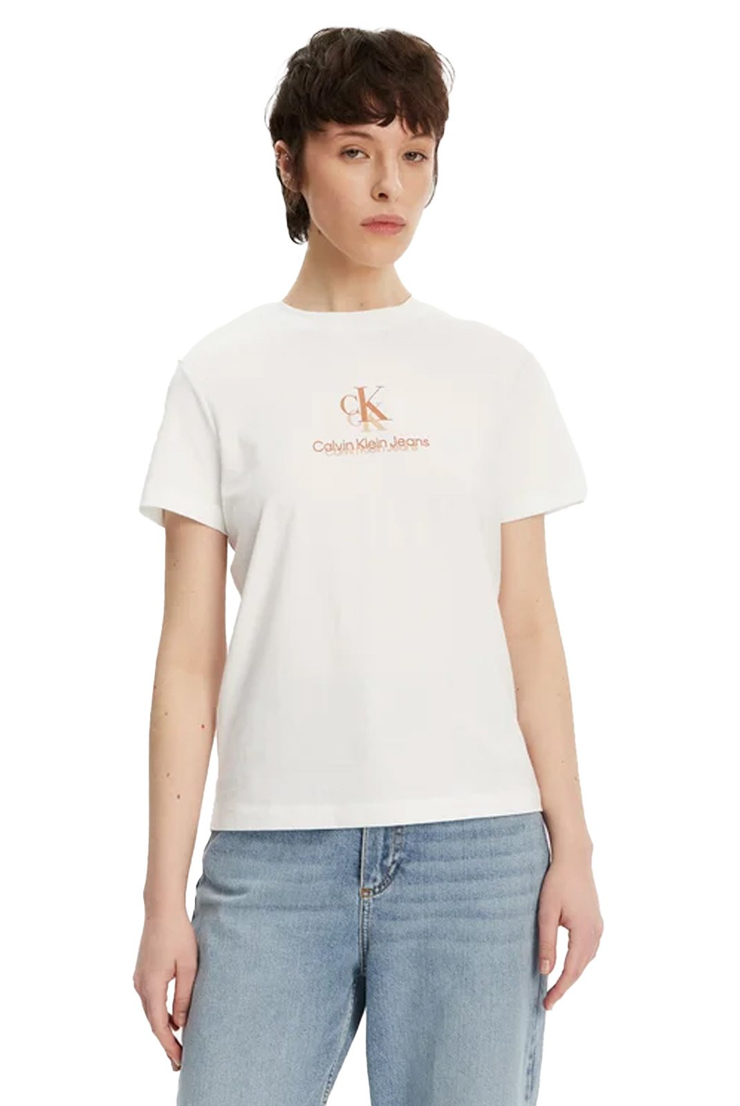 Tee shirt  Calvin klein J20J225545 YAA Brilliant White