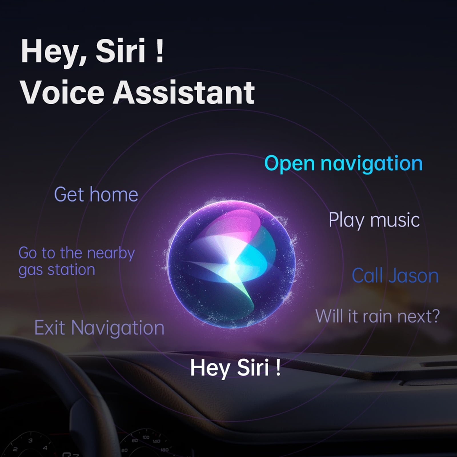 Carplay  I NEED ME ONE Wireless Usb Adapter Chrome/Noir