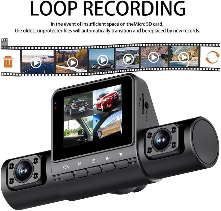 Dashcam  I NEED ME ONE Cardvr|vidéo Noir