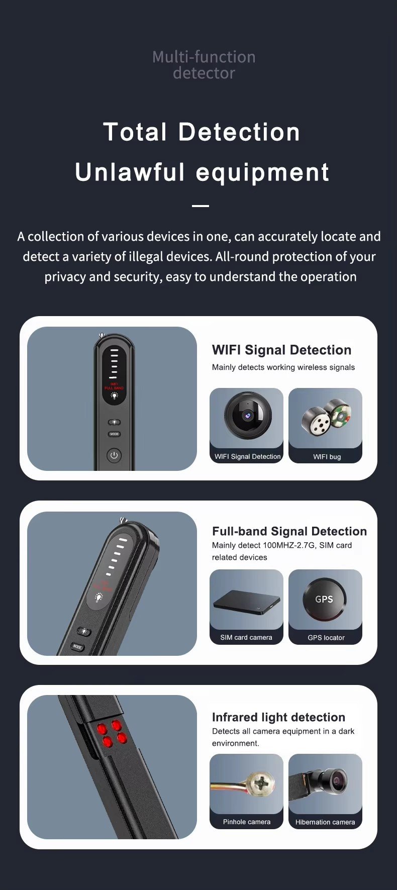 Sécurité / Surveillance  I NEED ME ONE HTPCD-005 Noir