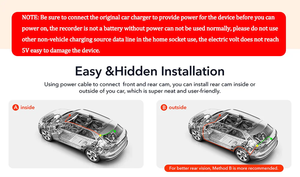 Dashcam  I NEED ME ONE INMO3LCDDC Noir