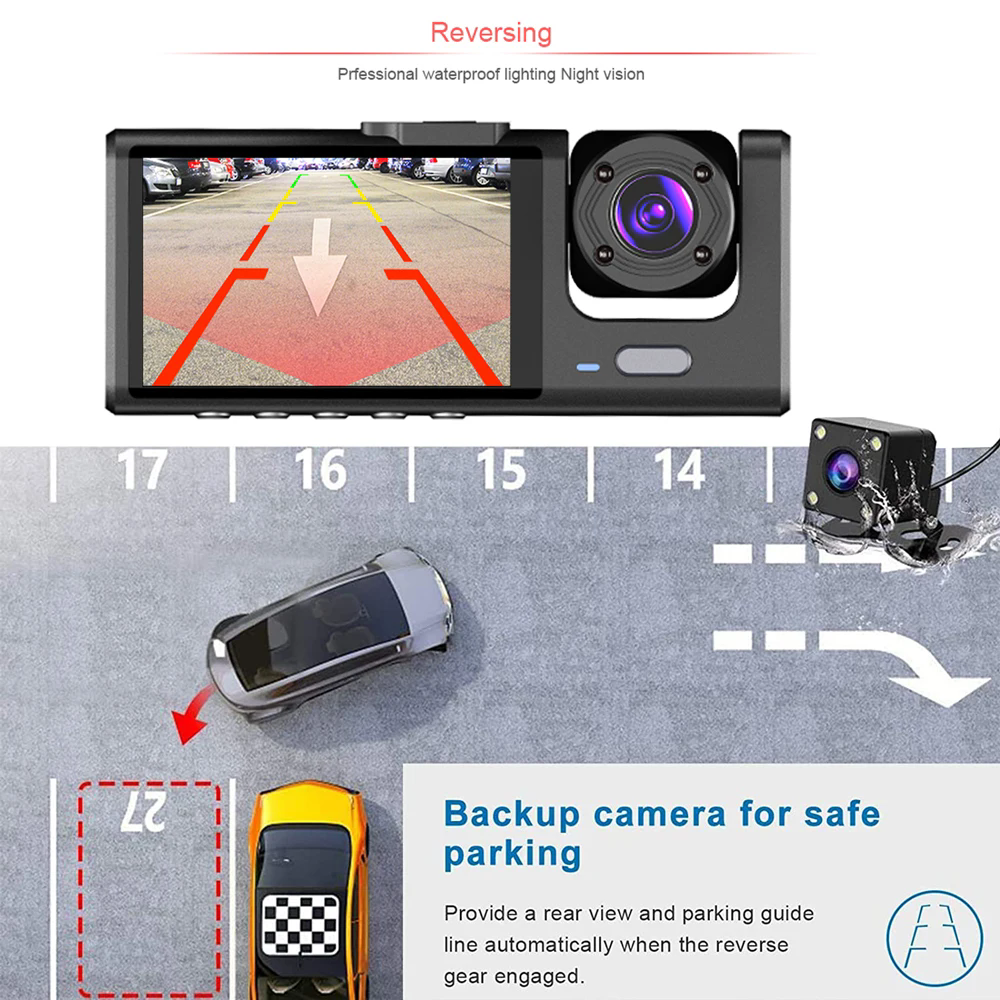 Dashcam  I NEED ME ONE INMO3LCDDC Noir