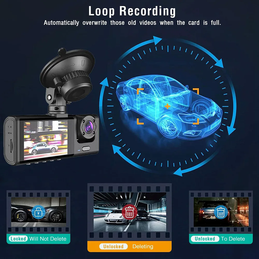 Dashcam  I NEED ME ONE INMO3LCDDC Noir