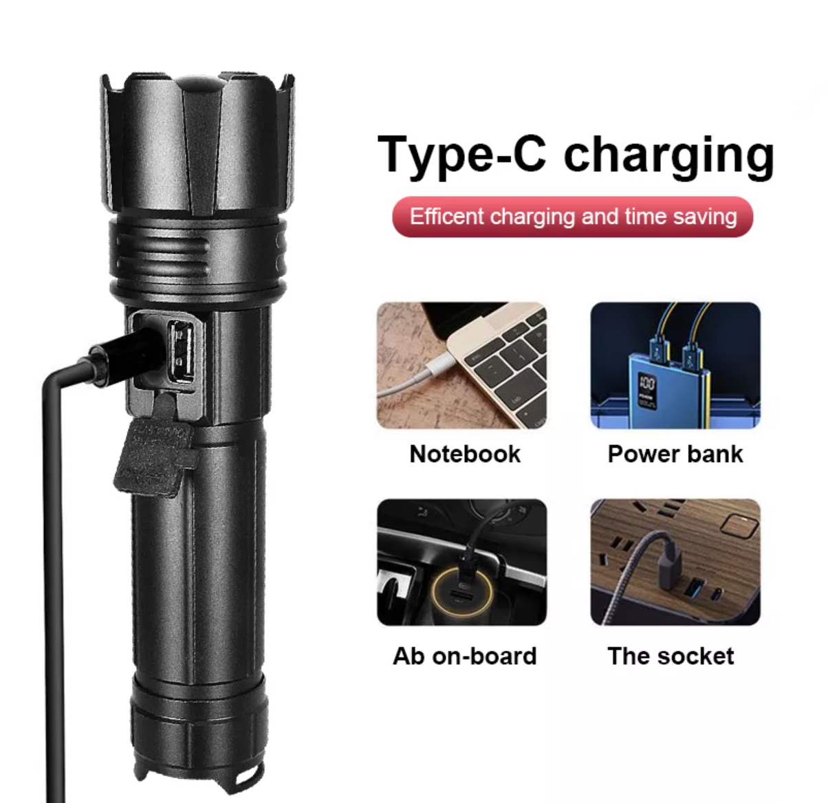 Lampe Torche  I NEED ME ONE INMOMPLFUR Noir