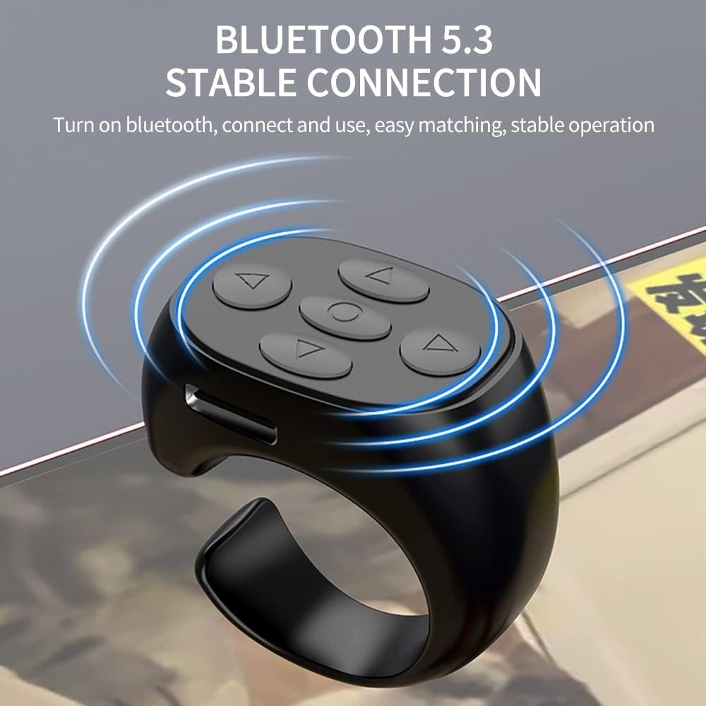 Bague connectée  I NEED ME ONE Tiktok Scrolling Ring Noir