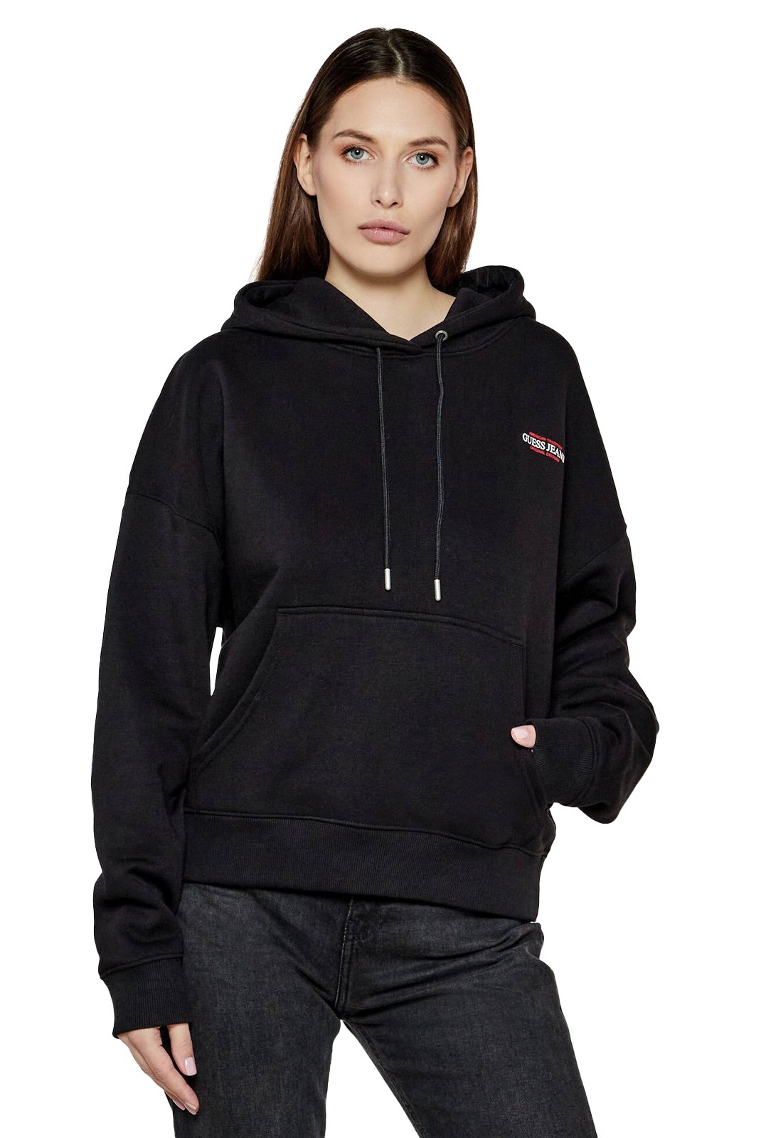 Sweat / sweat zippé  Guess jeans W4BQ21 KC811 JBLK Jet Black A996
