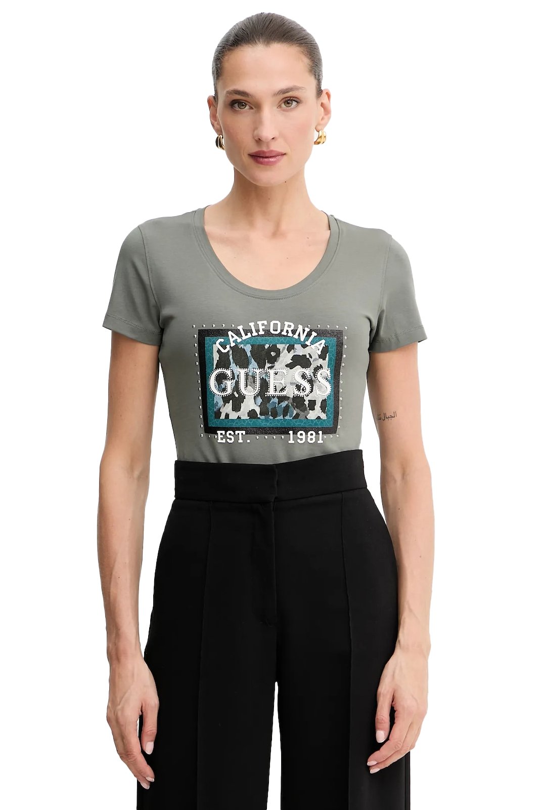 Tee shirt  Guess jeans W5YI27 J1314 G9L4 VOLCANO GREY