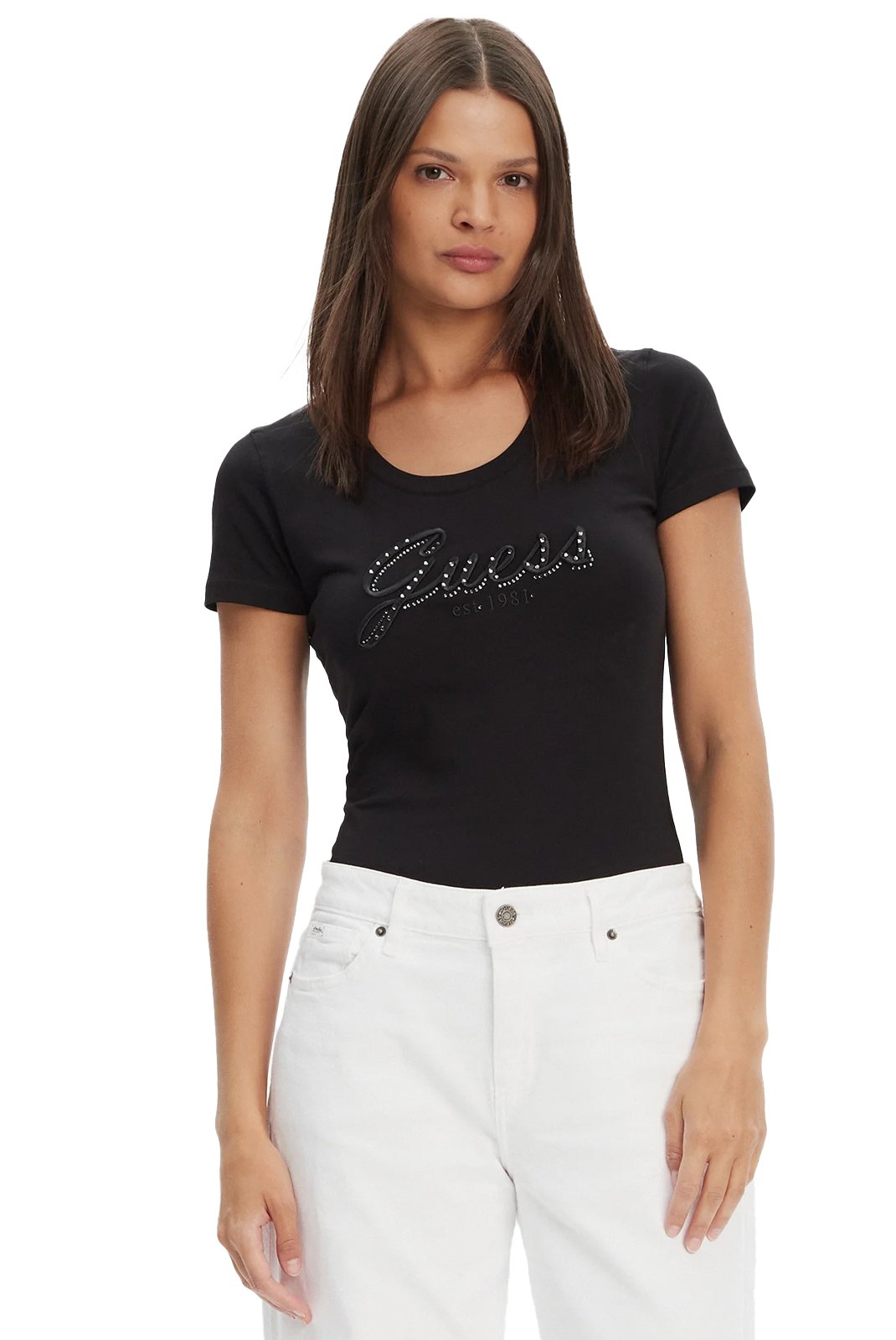 Tee shirt  Guess jeans W5YI46 J1314 JBLK Jet Black A996