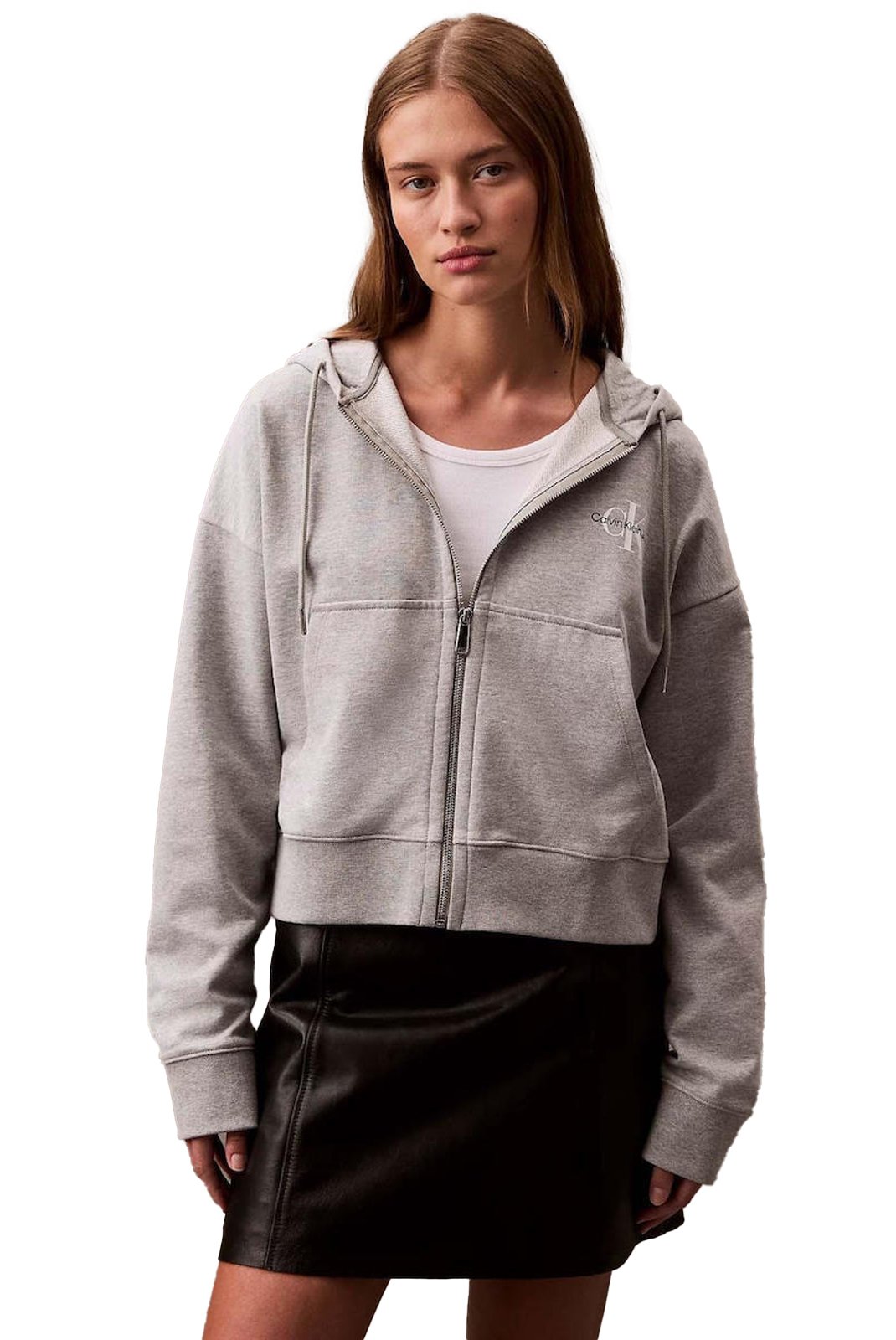 Sweat / sweat zippé  Calvin klein LV047B270G P79 Heroic Grey Heather