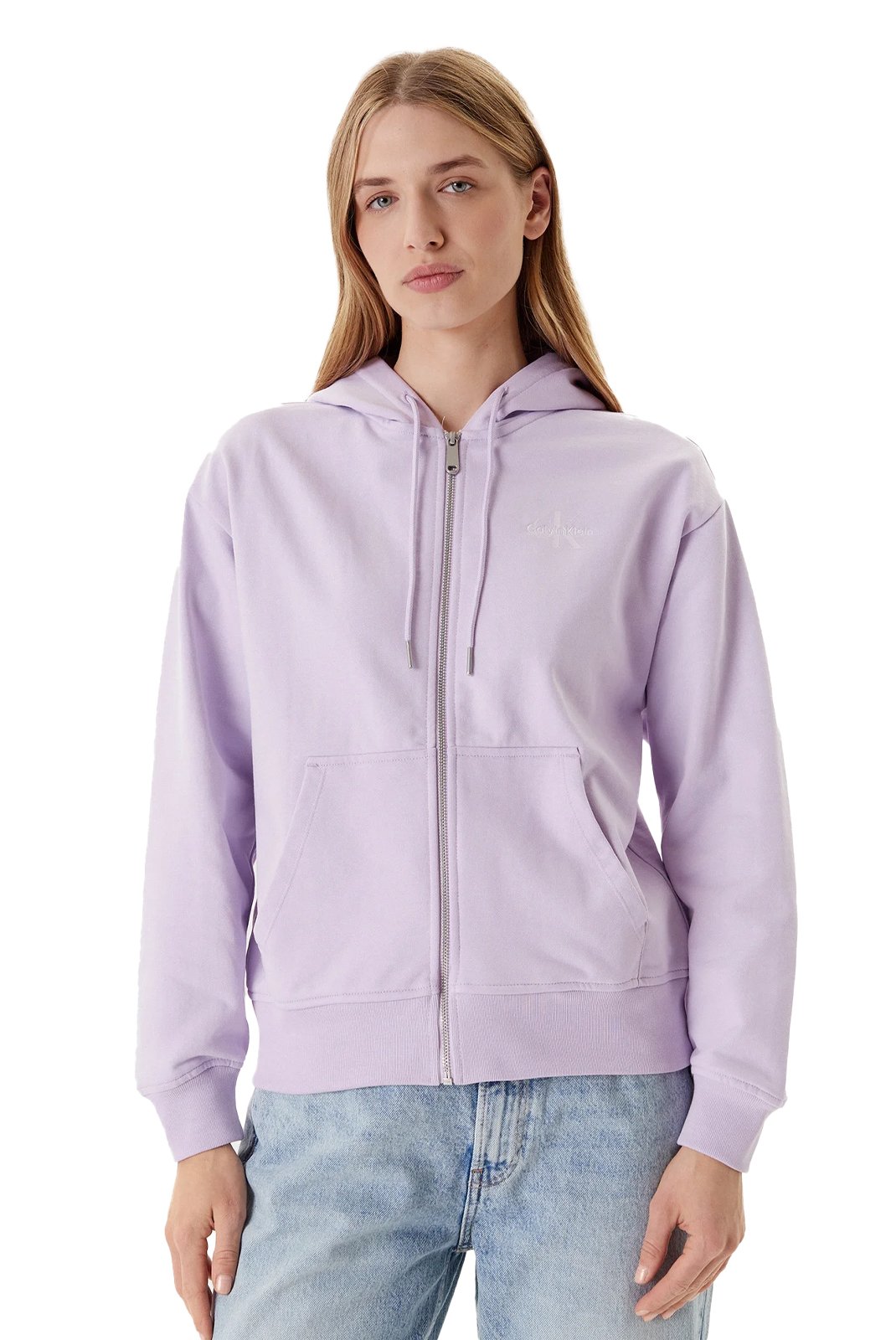 Sweat / sweat zippé  Calvin klein LV047B270G XEF Lavender Blush