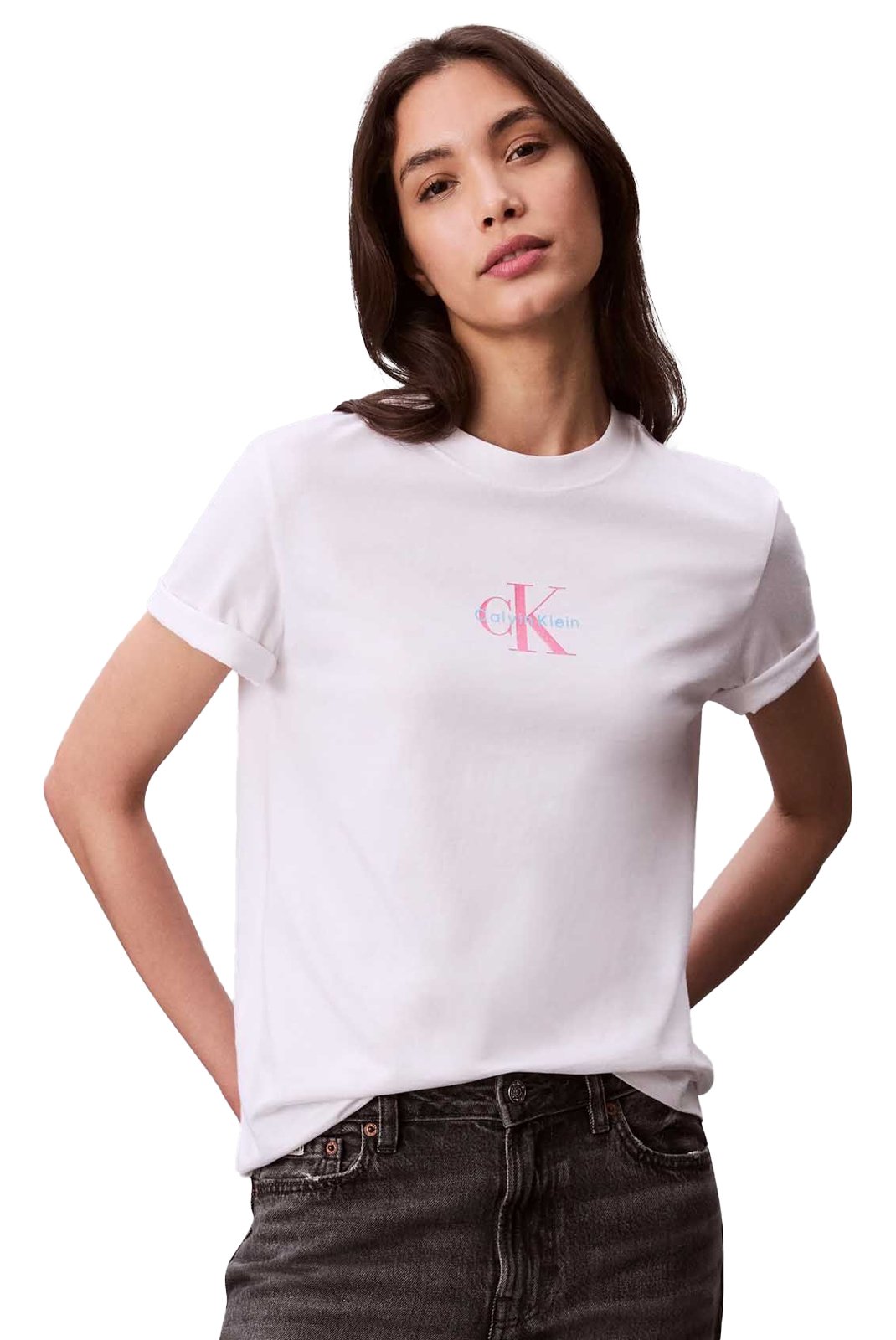 Tee shirt  Calvin klein LV047C856G YAA Brilliant White