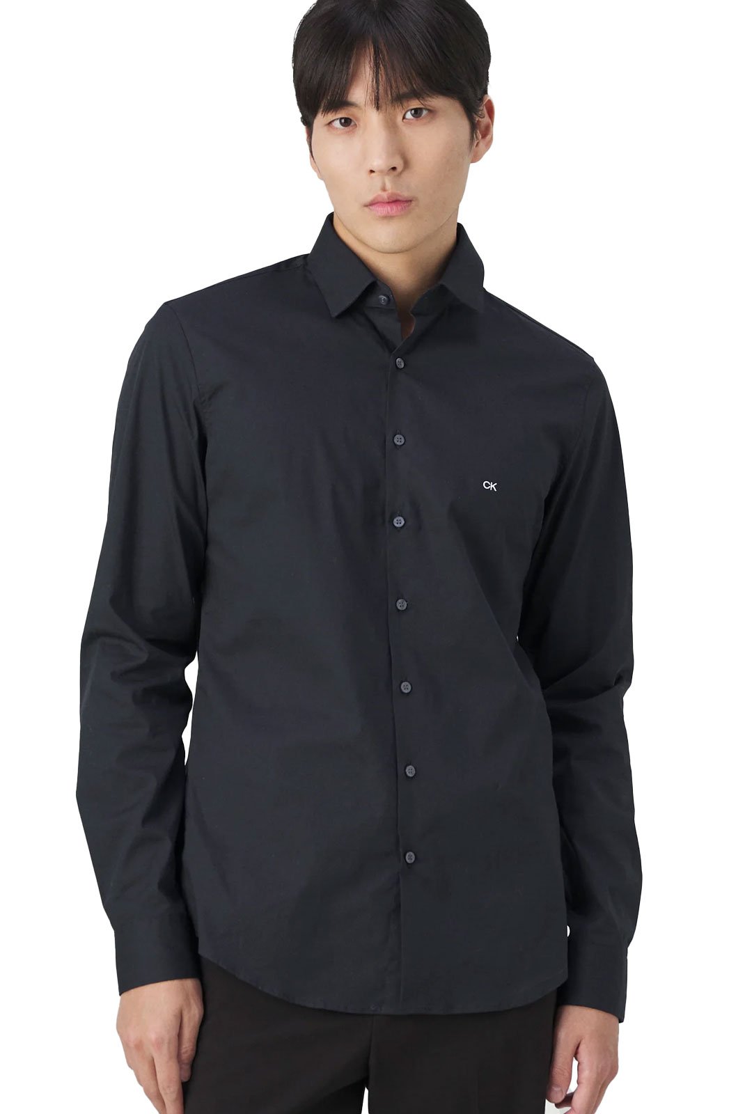 Chemises manches longues  Calvin klein K10K113265 BEH Ck Black