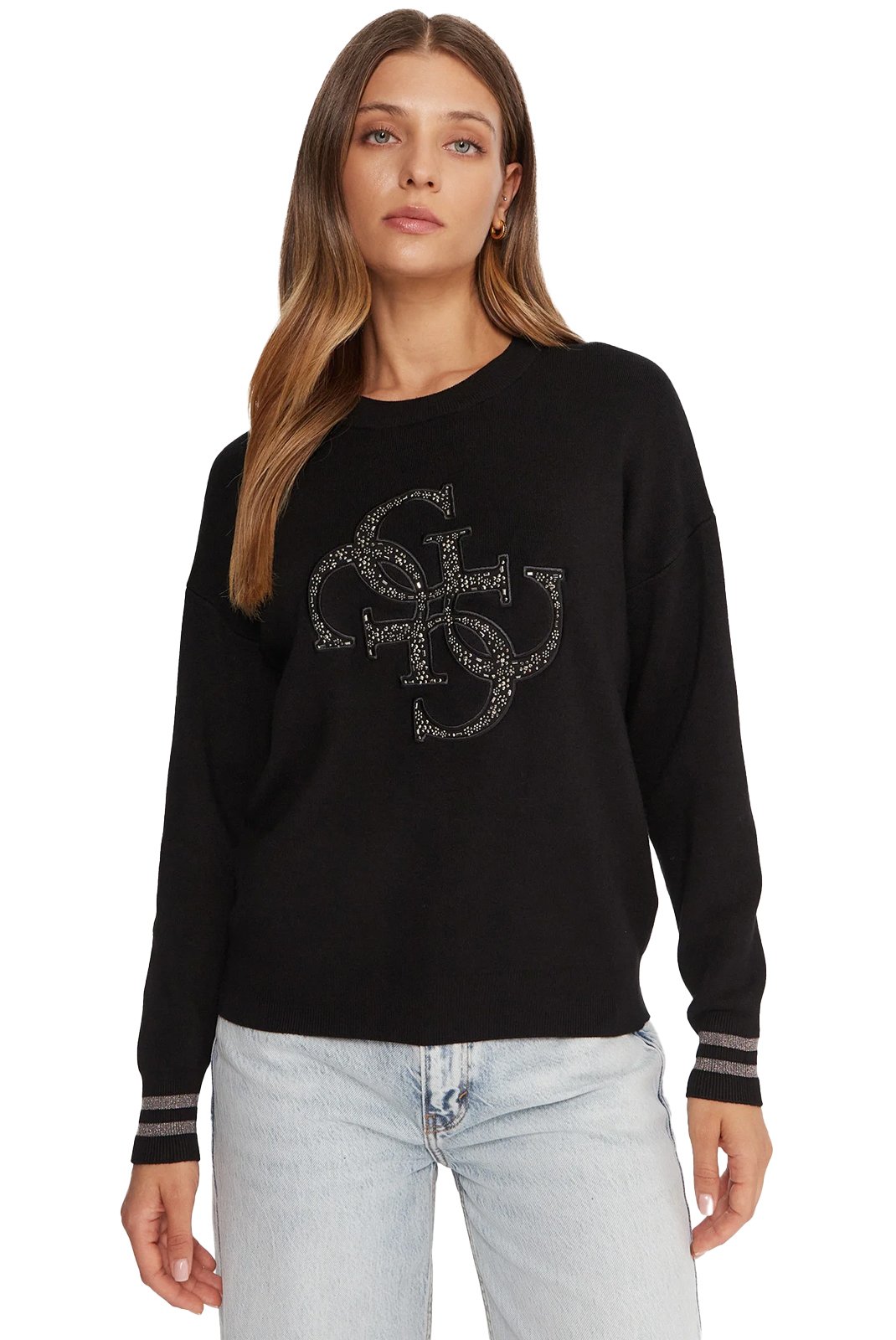 Pull  Guess jeans W5BR42 Z26I2 JBLK Jet Black A996