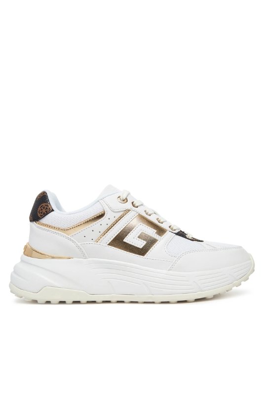 Baskets / Sneakers  Guess jeans FLTFON FAB12 WHITE BROWN