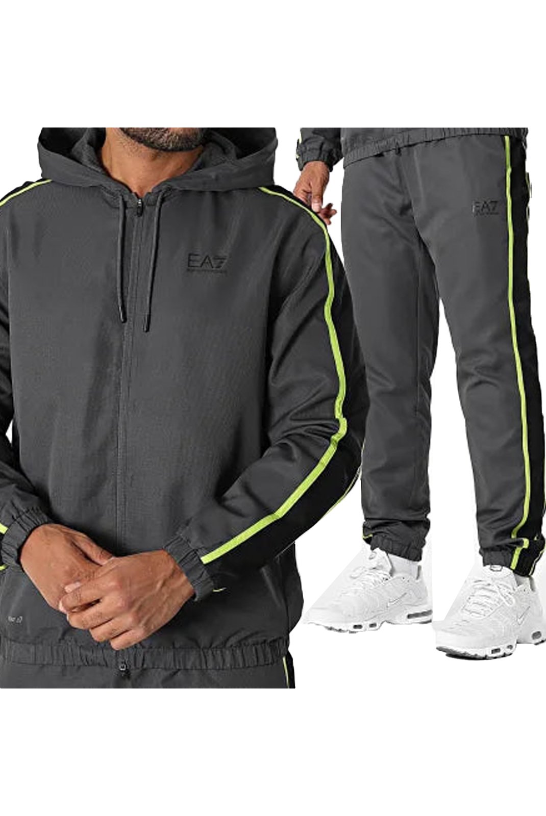 Survêtements  Ea7 7M000643 AF16072 M8279 ASPHALT/MACAW GREEN