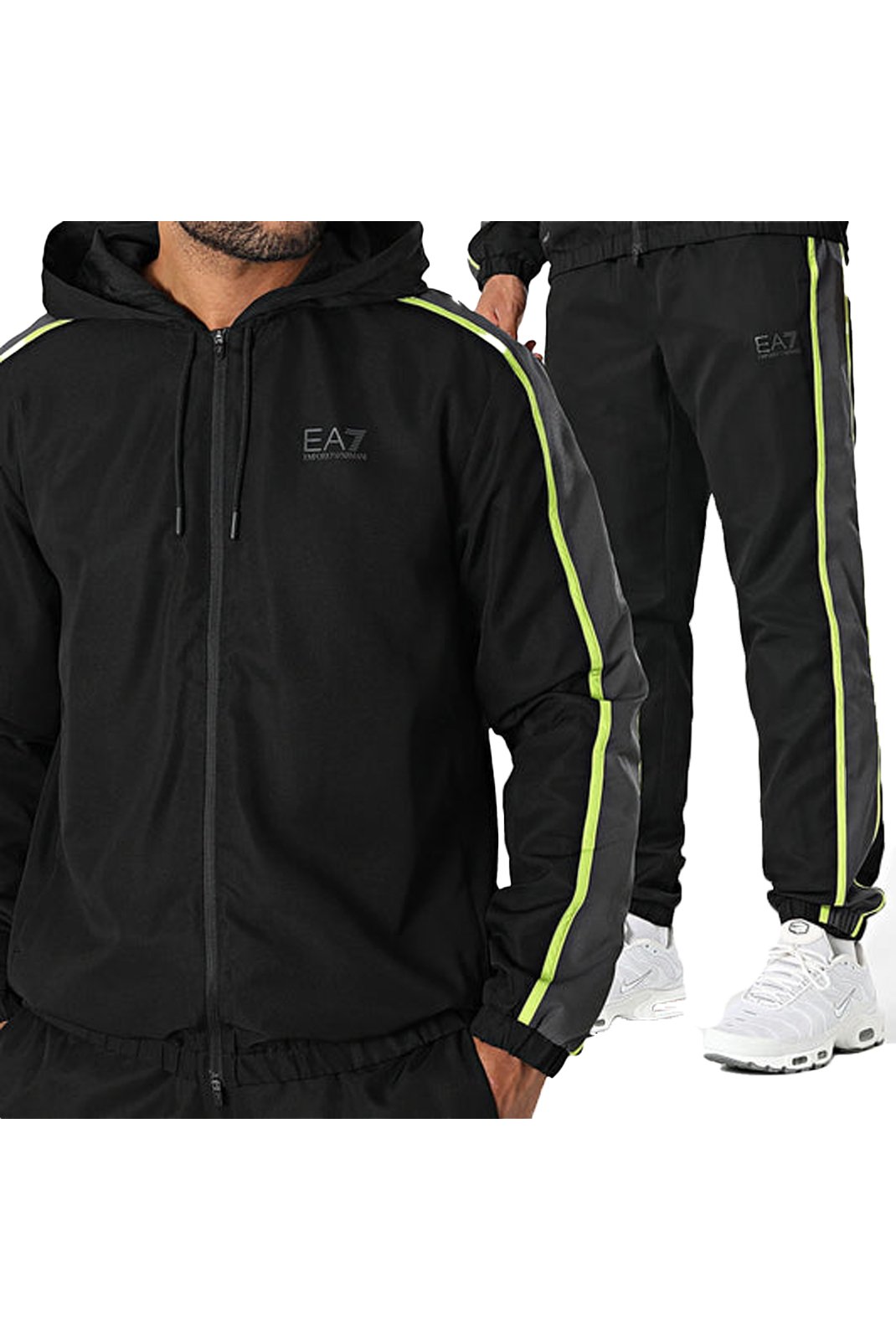 Survêtements  Ea7 7M000643 AF16072 MC167 BLACK/MACAW GREEN