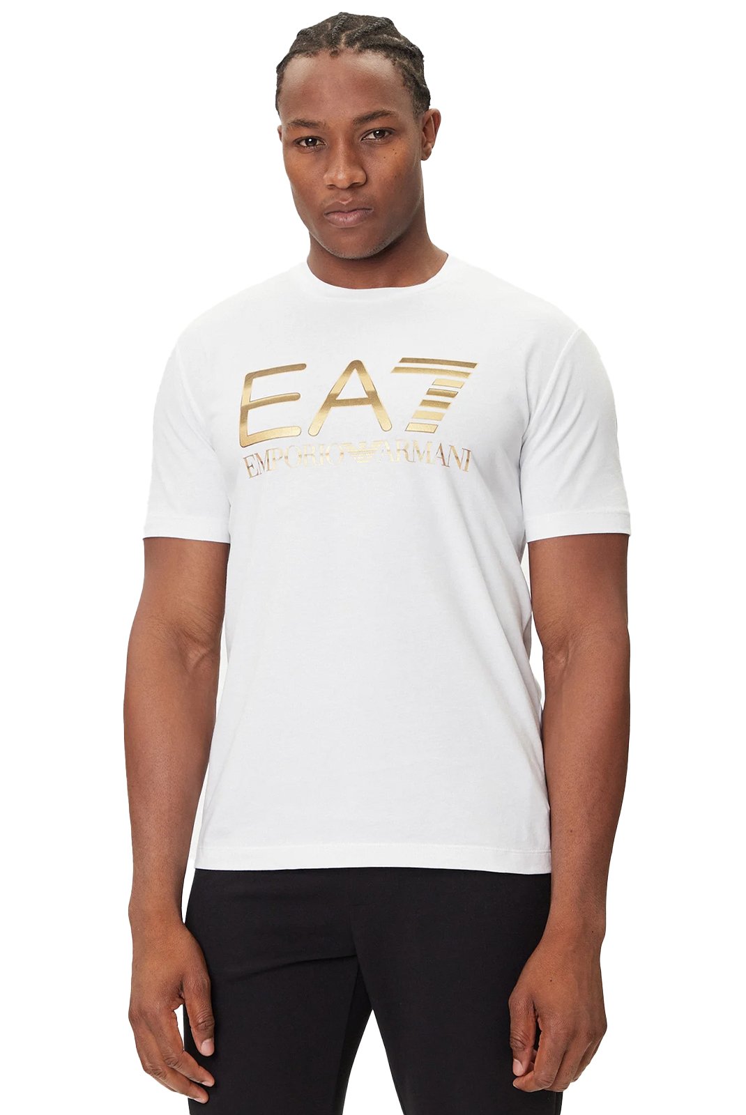 T-S manches courtes  Ea7 7M001189 AF17789 U0002 WHITE
