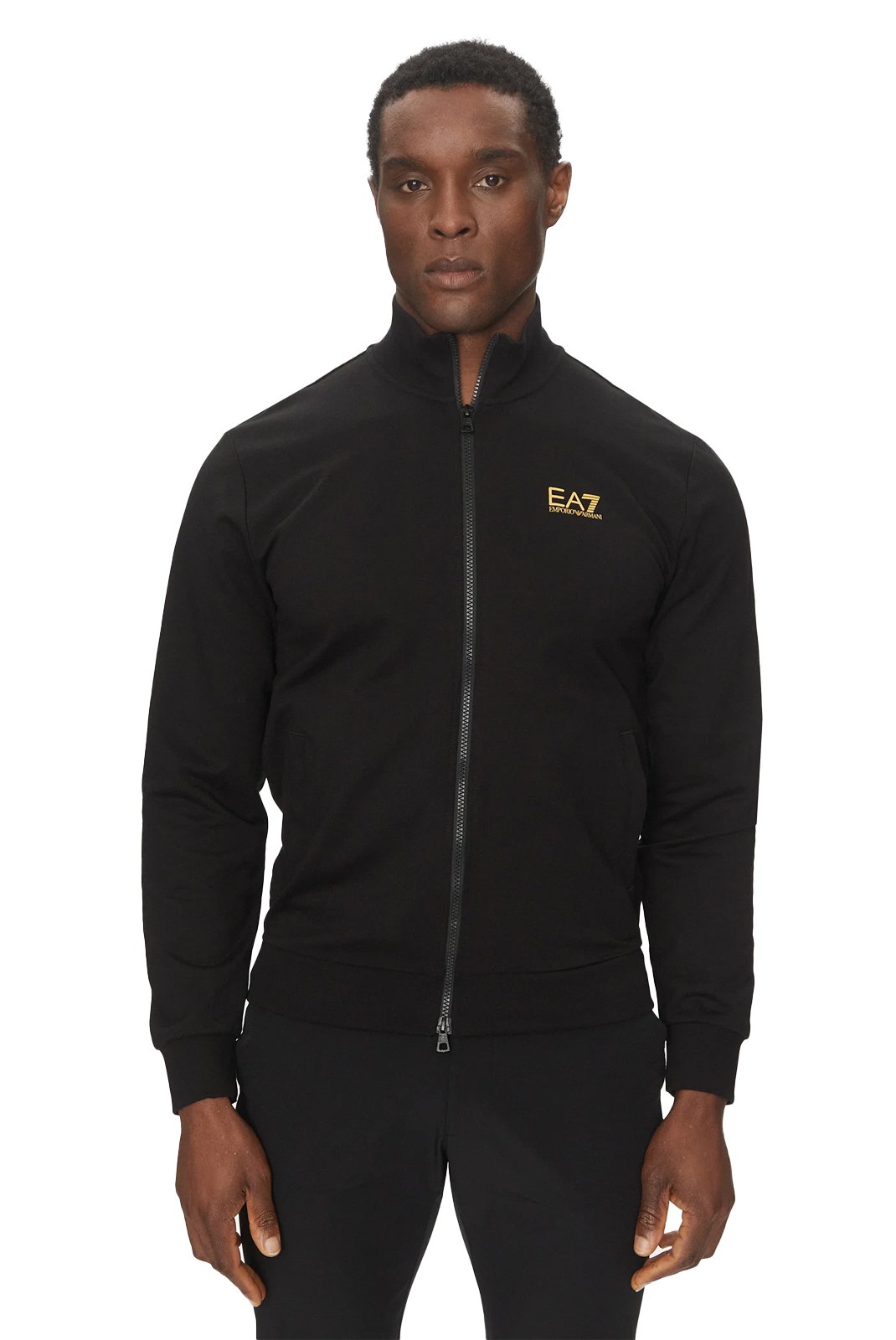 Sweats zippés  Ea7 8NPM31 PJVRZ MC004 BLACK / GOLD