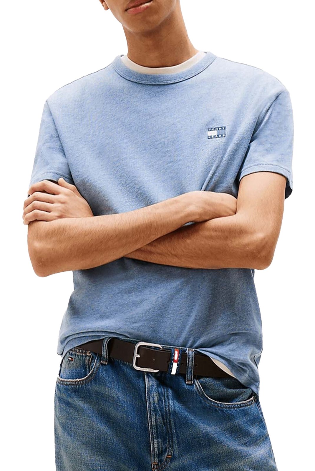 T-S manches courtes  Tommy Jeans DM0DM20322 DOM Blue Moment Htr Tonal