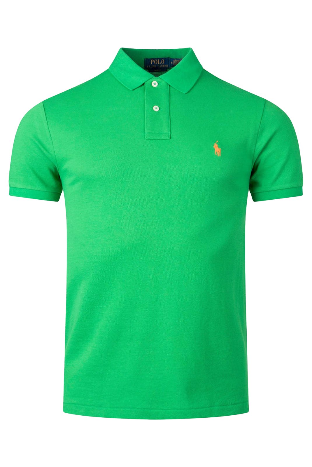 Polos manches courtes  Ralph lauren 710536856 394 GREEN - ORANGE