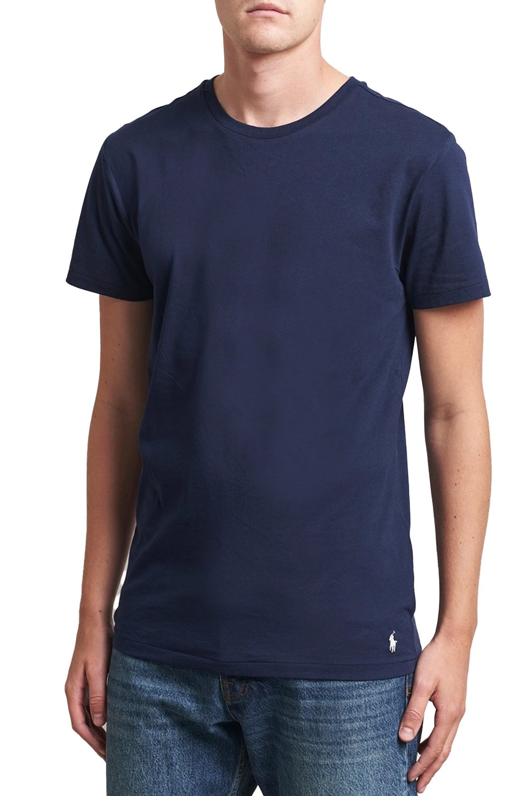 T-S manches courtes  Ralph lauren 714830304 042 3PK HTRAS BLU/WHITE/CR NVY