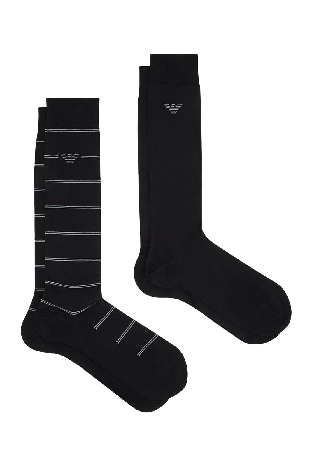 Chaussettes  Emporio armani EM000543 AF18177 MC361 BLACK/BLACK STRIPED