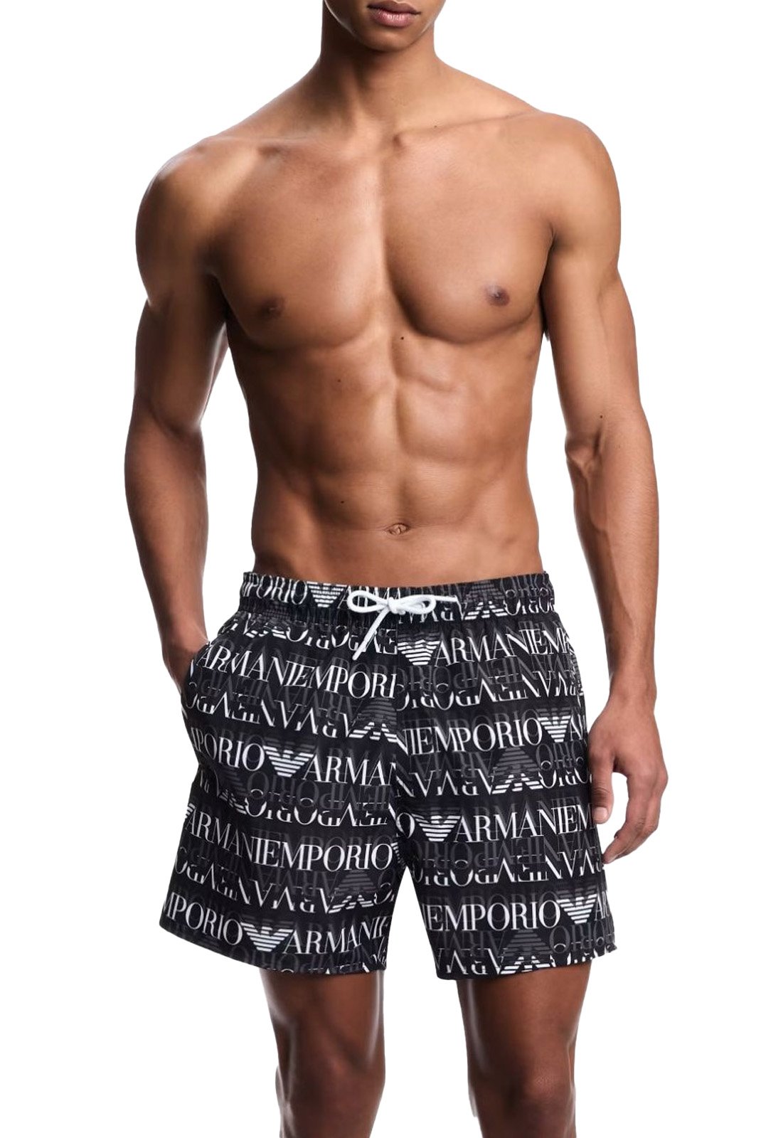 Maillots / Serviettes  Emporio armani EM000583 AF12338 FB058 MACROLOGO BLU/ASHLEY