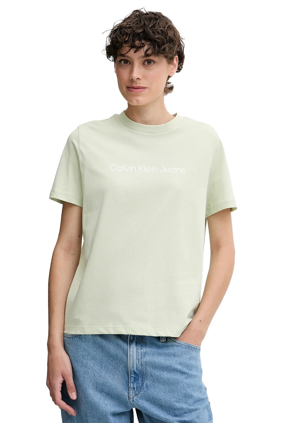 Tee shirt  Calvin klein LV047C912G PWM Tender Greens