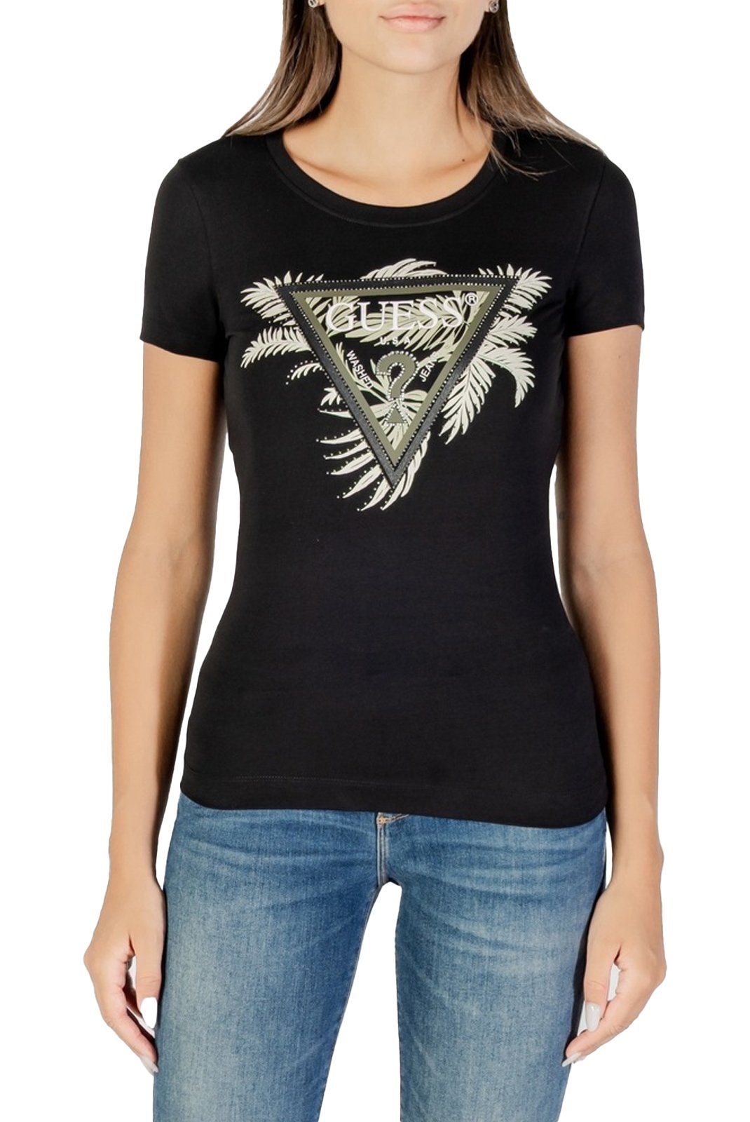 Tee shirt  Guess jeans W5YI13 J1314 JBLK Jet Black A996