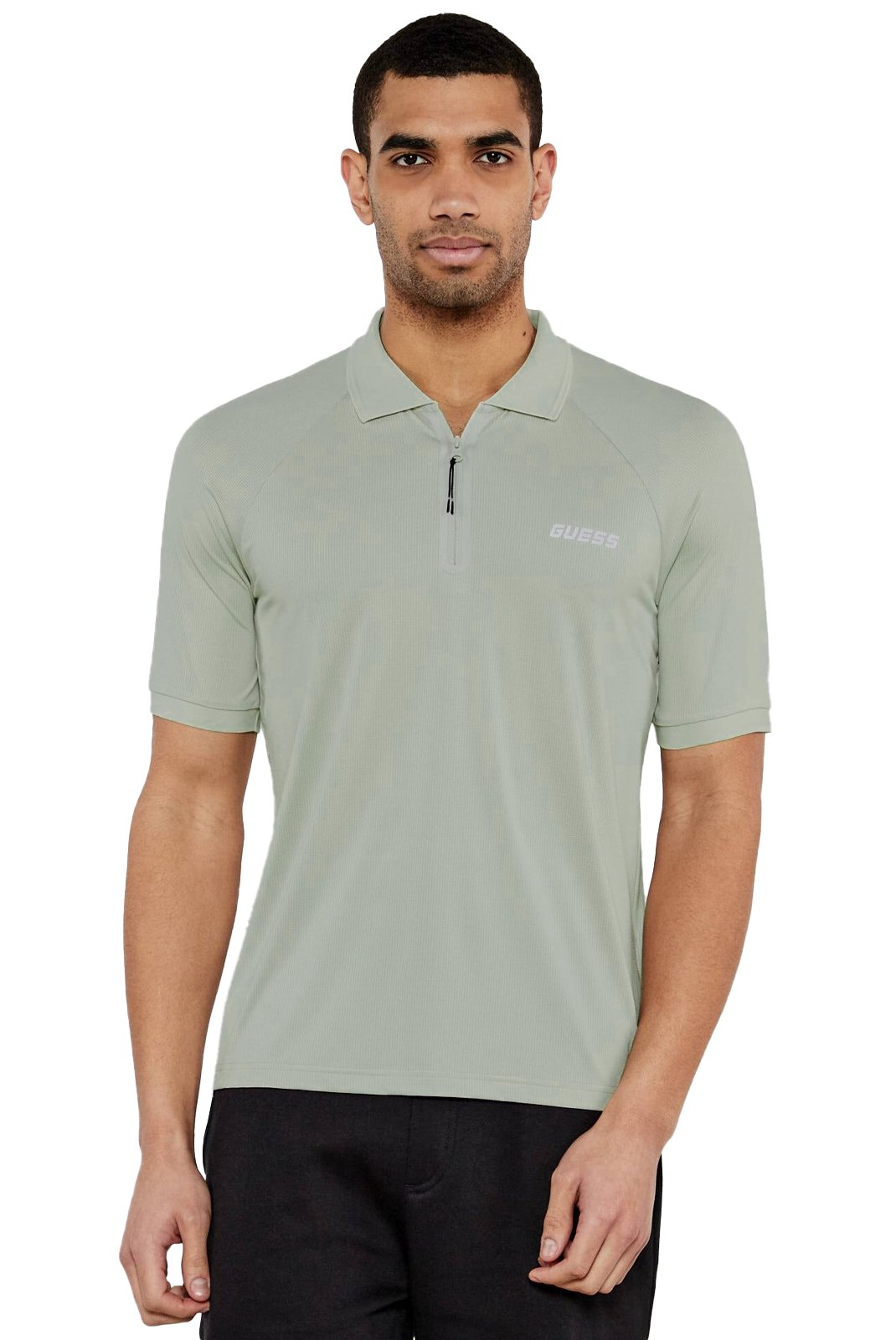 Polos manches courtes  Guess jeans Z5GP00 KCQU2 G855 HORSERADISH GREEN