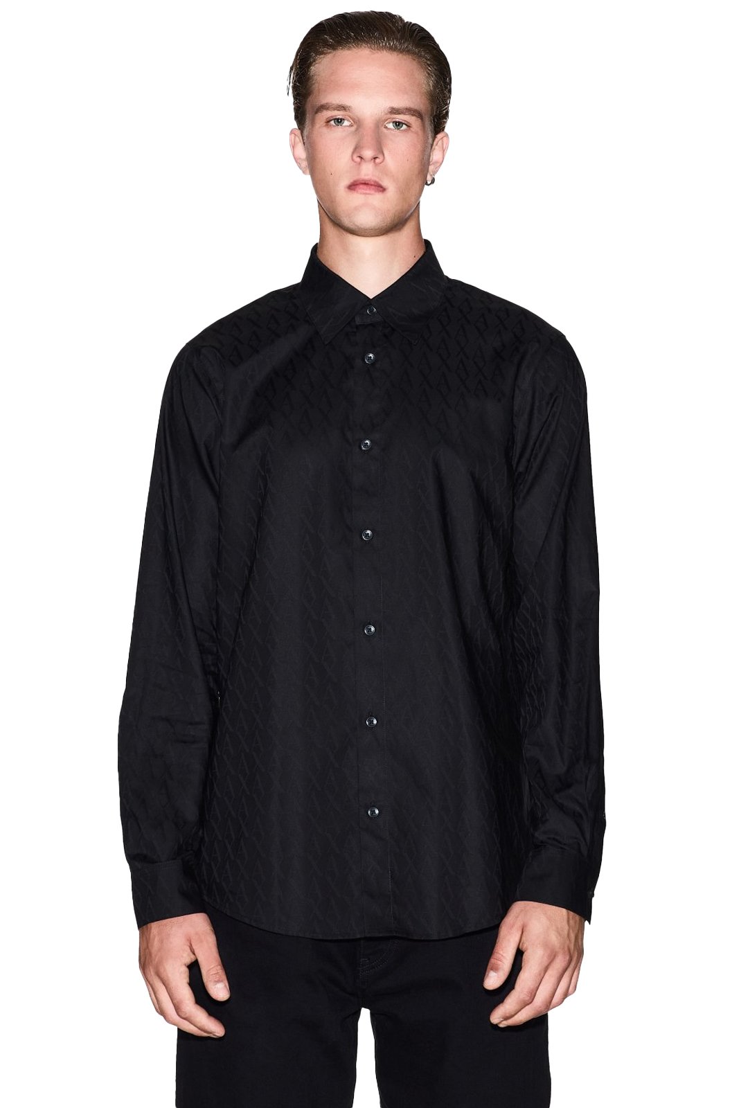 Chemises manches longues  Armani exchange XM001587 AF16631 UC001 BLACK